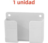 1pc  Wall Mounted Mobile Phone Holder Multifunction Organizer Storage Box Remote Control Charger Stand  Universal Accessories