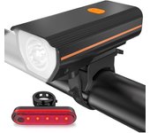 Luces de bicicleta recargables delanteras y traseras, luces LED ultra brillantes para bicicleta, accesorios para bicicletas de montaña y carretera