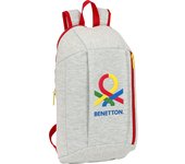 SAFTA  Mini mochila cremallera vertical benetton "pop" - Diseño exclusivo de Nuestras Licencias Oficiales - Mini Mochila Hombreras Acolchadas, Confortables y Ajustables - Mochila Espalda Ergonómica - Mini Mochila Alta Durabilidad y Máxima Resistencia