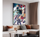 Tengen Toppa Gurren-Lagann Movie Sticky Posters Vintage Room Home Bar Cafe Decor Vintage Decorative Painting