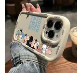 Disney Lovely Mickey Minnie Mouse Duck Cute Phone Case For iPhone 16 12 13 11 15 Pro Max XR 14 PLUS Silica Gel Y2K Cartoon Cover