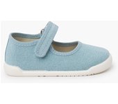 Pisamonas Merceditas barefoot lona canvas tira adherente