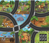 Baby Play Mat City Traffic Car Park Parking Lot Kids Playmat Kids Rug Boy Girl Educational Toys for Children Map Baby Play Mat