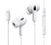 Auriculares estéreo con cable para iPhone (microfono Integrado y Control de Volumen) compatibles con iPhone 14/14 Plus/14 Pro Max/13/12/Mini/11/X/XR/XS/8