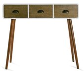 Recibidor con 3 Cajones Versa Blanco Madera MDF y madera de pino 30 x 80,5 x 90 cm