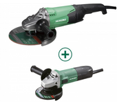 HIKOKI OFERTA LOTE 48HZ G23STWEZ AMOLADORA 2000 W Diámetro Disco: 230 mm+ G12STAYGZ MINI-AMOLADORA 600 W Diámetro de Disco: 115 mm