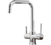 3 en 1 Grifo del fregadero de Cocina Con Grifo de Agua Potable, Grifos de filtro de Agua de Barra (Negro mate)