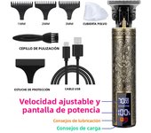 T9 Vintage Hair Trimmer USB Fast Charging Hair Cutting Machine Electric Hair Clipper Portable Shaver Barber Professional Barber