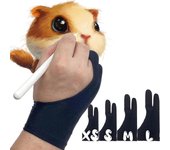 2 Pack Palm Rejection Drawing Glove For Graphic Tablet, Ipad