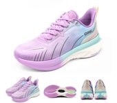 ONEMIX New Cushioning Running Shoes For Men Suitable Heavy Runners Lace Up Sports Women Non-slip Outdoor Athletic Male Sneakers