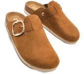 Zuecos marca Mustang modelo 59551-C3230 para calzado mujer en color marrón