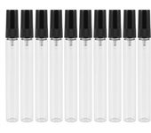 10Pcs Mini Portable Glass Perfume Bottle Travel Size Empty Perfume Glass Spray Bottles(10Ml)