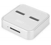 Digitus Estación de acoplamiento SSD M.2 NVMe + M.2 SATA con lector de tarjetas SD-Express, USB-C™