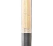 Lámpara de pared lineal de 2 luces de mediados de siglo para dormitorio, lámpara de pared de tocador de baño de vidrio de tubo largo dorado sobre espejo, aplique de pared industrial negro de estilo rústico para mesita de noche, sala de estar, cocina