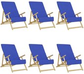 vidaXL Toallas de Playa Manta de Silla Ligera y Portátil 6 uds Tela Klein Color Azul,  Blanco,  Rojo y mas