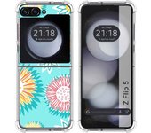 Funda Silicona Antigolpes para Samsung Galaxy Z Flip 5 5G diseño Flores 05 Dibujos