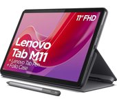 Lenovo tab m11 tablet 11” wuxga + pen stylus + funda - 128gb - ram 8gb - camara trasera 8mp - wifi, bluetooth 5.1 - color gris