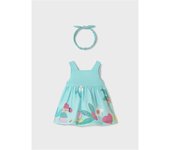 Moda infantil niña MAYORAL 1.873 047 VESTIDO Y DIADEMA SIRENA 35485 25V