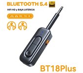Bluetooth 5.4 Audio Adapter Receiver Transmitter Multipoint Connect 3.5MM AUX With MIC For Car Airplane TV PC Wired Speakers