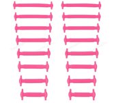 16Pcs Silicone Shoelaces for Shoes No Tie Shoe laces Elastic Laces Sneakers Kids Adult Rubber Shoelace One Size Fits All Shoes