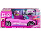 Coche Radio Control descapotable Barbie rosa. 2.4 Ghz. (Mattel JBH05)