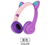 P47M Wireless Bluetooth Headset Gamer Cat LED Light Waterproof Noise Cancelling Earbuds Wireless Headphones Bluetooth Earphones