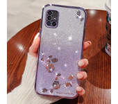 Glitter Flower Case For Samsung Galaxy M23 M30S M21 M54 M12 M22 M13 M31S M33 M51 M52 M53 M32 M14 M02S M01S M40S M62 Cover