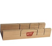 Corta Ingletes Doble 250x55mm Wuto - Ingletadoras Madera Haya - Guía ángulos 45 y 90 Grados