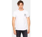 Camiseta de hombre de hombre en color blanco de manga corta