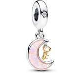Pandora - Charm Colgante Luna y Llave en Dos Tonos 762985C01