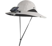 Sombrero de ala ancha con ventilador solar, ideal para pesca al aire libre y playa, ideal para sombra en verano.