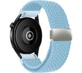 20/22mm Braided Loops for Samsung Watch 6/6classic/Gear S3 Metal Magnetic Buckle  Elastic Wristband for Huawei Watch 4/GT3/3 pro