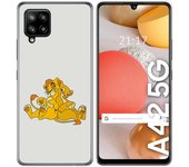 Tumundosmartphone Funda Gel Tpu para Samsung Galaxy A42 5G diseño Leones Dibujos