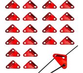 20 piezas tensor de Cuerda ajustador Cuerda triange tensor Tienda 3 tanques para Tienda de campaña externa Lona, Rojo, M