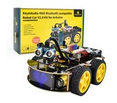 Keyestudio 4WD Multi BT Robot Car Kit V2.0 W/LED Display For Arduino Robot Kit DIY Electronic Kit/Programming Car Kit  Kids Toys