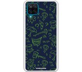 Funda original compatible con Samsung Galaxy A12 4G/ 5G - M12 4G - Batman Patt Villain Blue