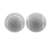 2 PCS Precut Walker Tennis Ball for Furniture Legs and Floor Protection, Heavy Duty Long Lasting Felt Pad Covering,Grey