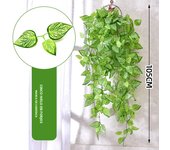 Artificial Hanging Plant Fake Ivy Leaves Vine 105cm/41in Clover Plant Greenery for Window Porch Garden Pot Indoor Outdoor Decor