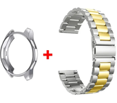 Band+Case for Samsung Galaxy Watch 6 5 4 44mm 40mm Classic 46mm 42mm Stainless Steel Bracelet Galaxy Watch 3 5 Pro 41 45mm Strap
