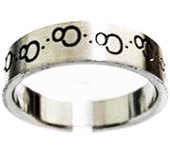 Anillo En Acero Decorado Cenefa