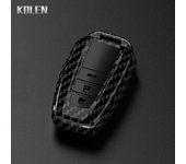 ABS Carbon Fiber Car Key Case Cover For Toyota Prius Camry Corolla CHR C-HR RAV4 Land Cruiser Prado Protector Shell Accessories