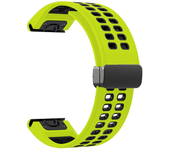 QuickFit 22MM 26MM Silicone Magnetic D Buckle Strap For Garmin Fenix 6XPro 5XPlus EPIX Gen2 TACTIX DELTA Bracelet Watchband