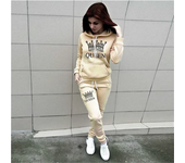 Queen print fitness jogging suit hot fashion running suit jogging suit sports pants 2 sets of sportswear ladies sports suit