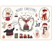 VINILIKO, set de 4 individuales de mesa Joy!  4u-30x45 cm