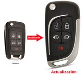 2/3/45B Modified Flip Remote Car Key Shell For Chevrolet Cruze Epica Lova Camaro Fit Buick Opel Vauxhall Insignia Astra Fob Case