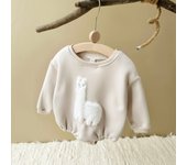 Baby Girls Winter Bodysuit 2024 Plus Velvet Full Baby Girls Lamb Sweatshirt Rompers Plush Warm Infant Girls Jumpsuit