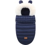 Saco de dormir de carrito para bebé impermeable, cálido para recién nacido de invierno, saco de dormir grueso de terciopelo para bebé