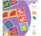 Juego de Dominó Animales de Madera Reversible Djeco