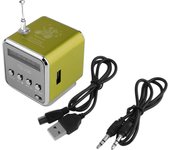 Rechargeable Portable radio FM portable mini radio Mini High Bluetooth Portable Voice Suitable for computer cell phone MP3 music