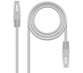 Nanocable Cable de Red RJ45 LAN Local Area Network para PC Ordenador Portátil PS3 PS4 TV Gris 10.20.0100 0.5m Cat.5e